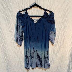 Swimsuits For All Navy Tie-Dye Tunic